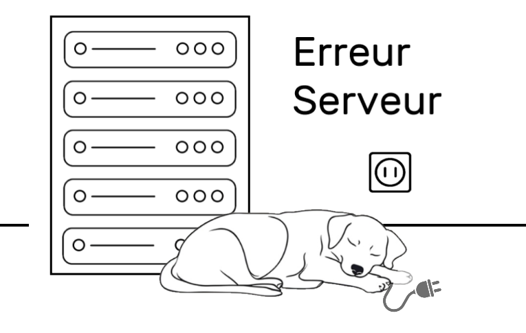 Image d'une erreur de base de données